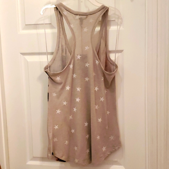 NWT Rock & Republic Women's Medium Gray Stylish USA Flag Tank Top - Picture 2 of 4